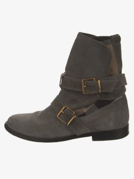 Burberry Shoes - Burberry Suede Moto Boots